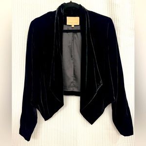 Gibson Latimer Velvet Drape Plush Blazer